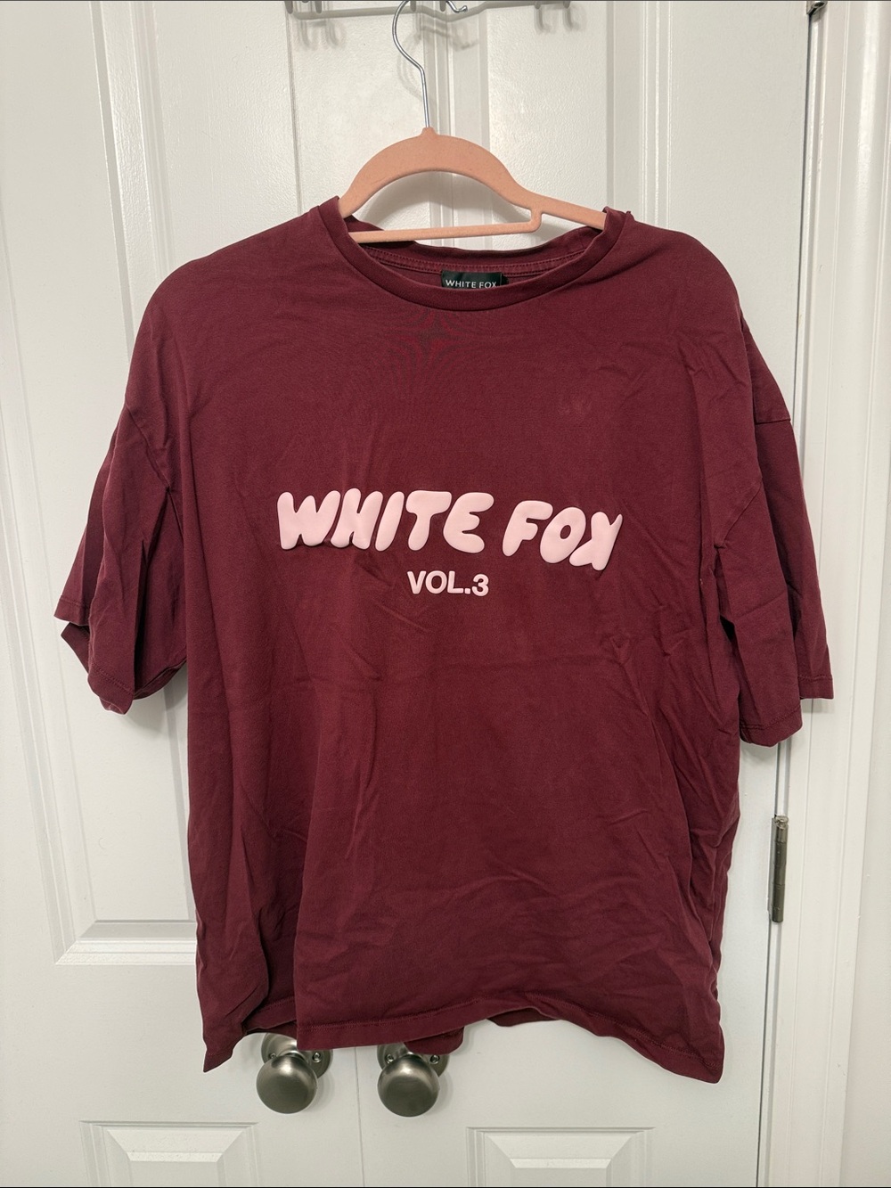 White Fox Boutique Maroon Short-Sleeve Graphic Tee